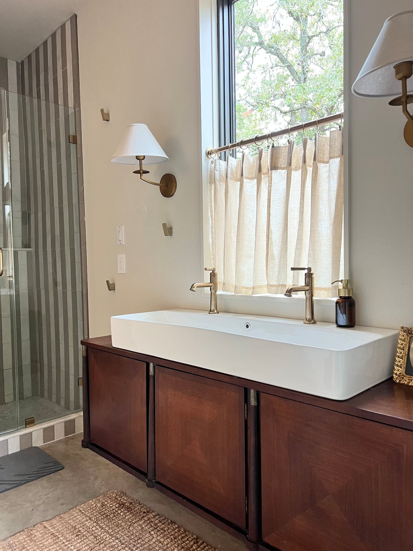 Spa-style bathroom